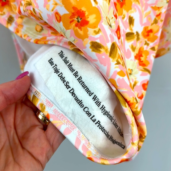 Kona Sol Floral Women's One Shoulder High Coverage One Piece Swimsuit 22W - Picture 9 of 12